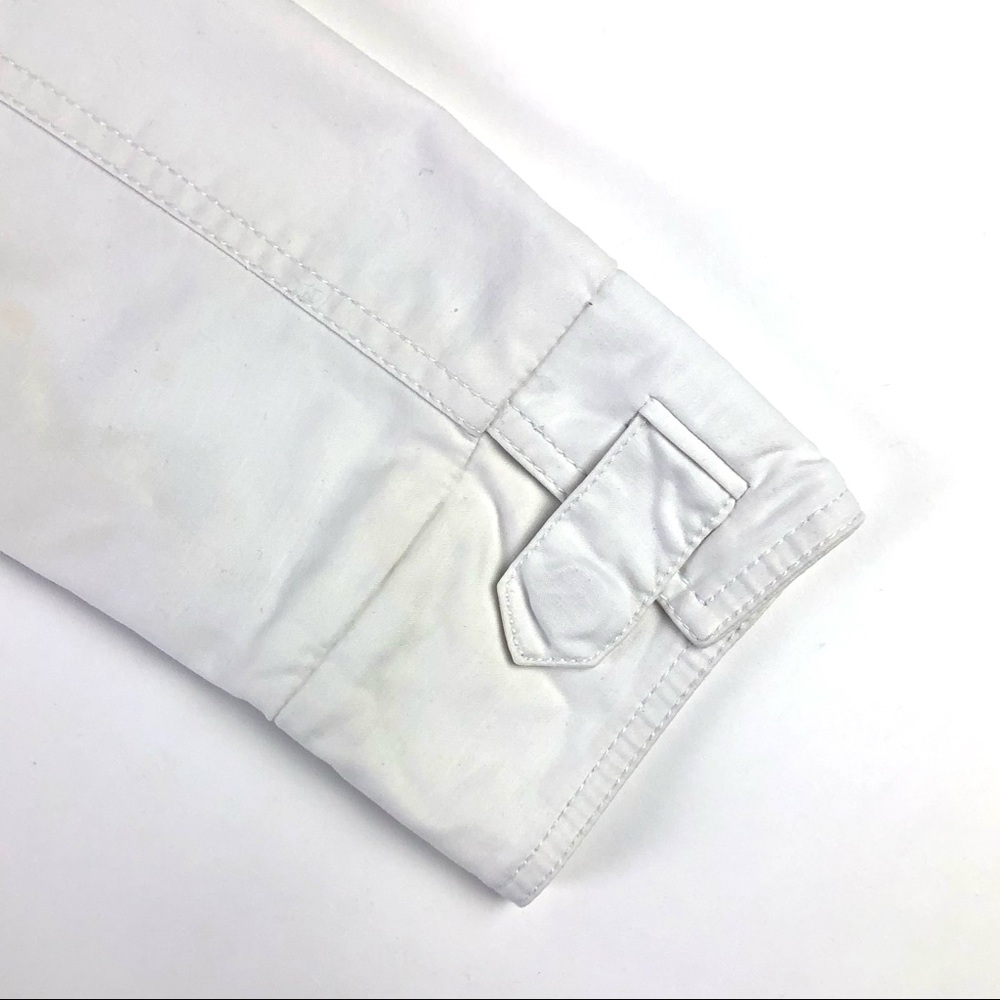 Zara Basic White Zip Moto Jacket - image 8